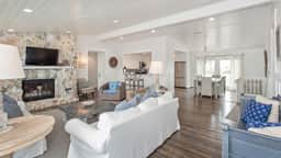 Sandy Chic Home with Oceanfront Deck & Fireplace - Image 5