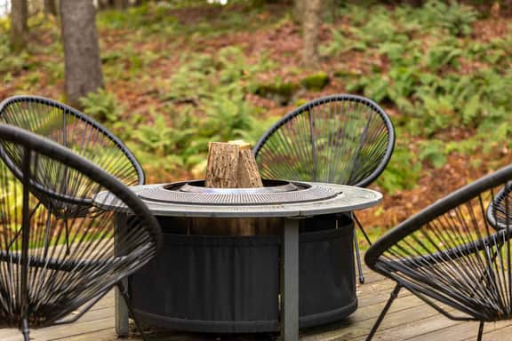 Woodland Chalet, Fire Pit, Gazebo & Forest Views - Image 4